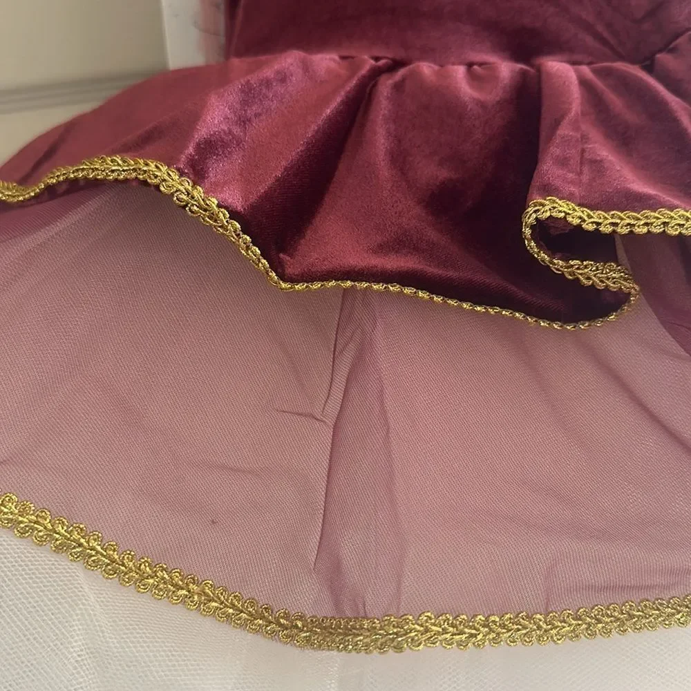 ELISSE Womens Ballet Velvet Platter Tutu Dress!